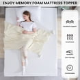 thumbnail image 7 of Gel Memory Foam Mattress Topper, Breathable High-Density Pad, Removable Cover, Full-Size Bed, Reclining Sofa, 2in/3in Thicknesses, 7 of 7