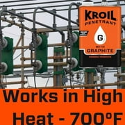 Kroil Penetrant with Graphite (Aerosol Spray-13oz Can-Single), High Temperature Penetrating Lubricant for Small Gaps, Corroded Metal, Seized Parts (PH132)