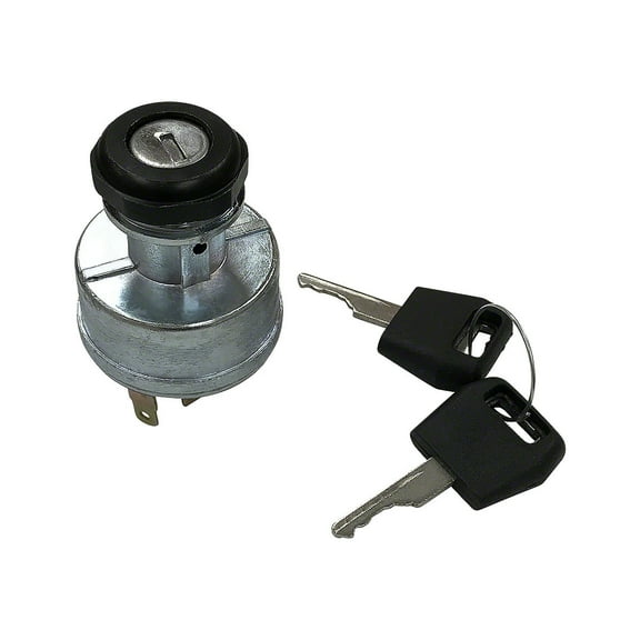 12-volt Ignition Key Switch w/ 2 Keys & Mounting Nut Fits International John Deere Case Tractor 282775A1 D134737 AR47239 AR47458 AR47459 AR53452 AR58126  282775A1 A77312 D134737