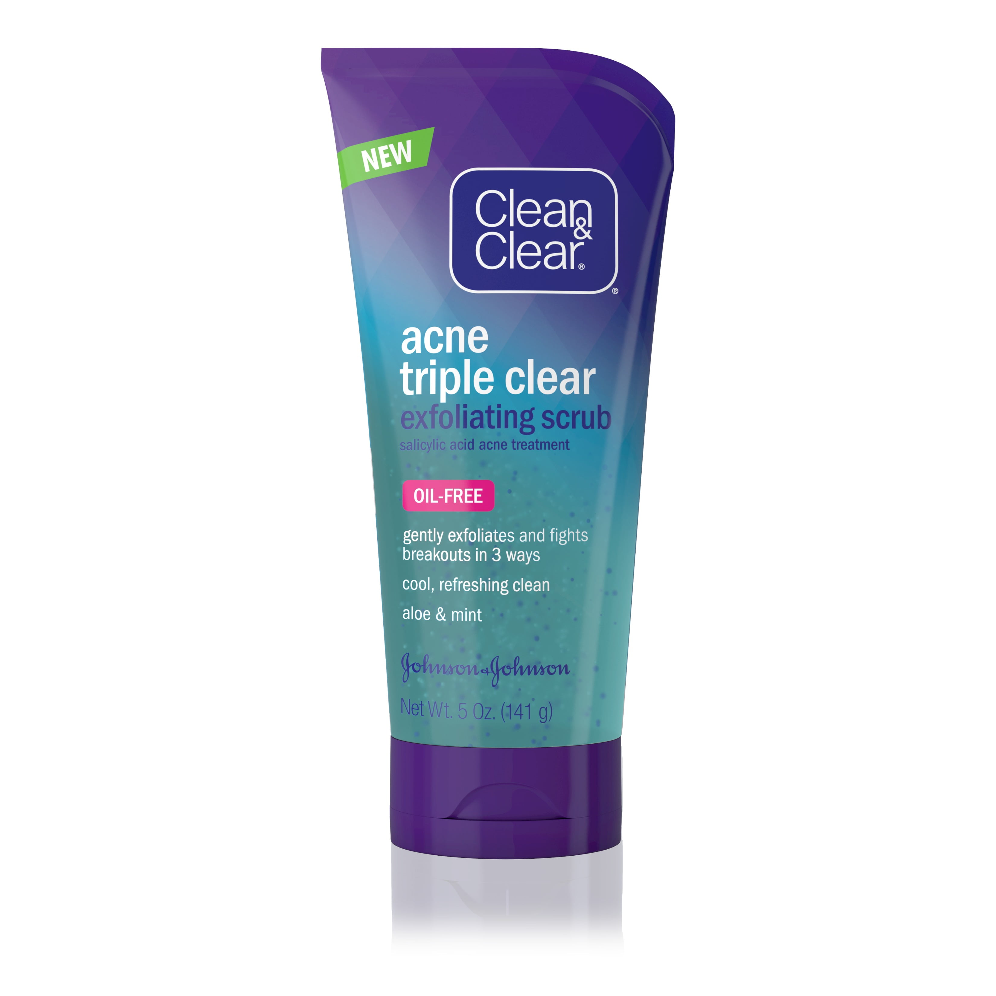 Clean & Clear Acne Triple Clear Exfoliating Facial Scrub, 5 oz ...