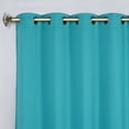 thumbnail image 2 of Superior Blackout Solid Light Filtering Grommet Curtain Panel Set, 70"x108", Aqua, 2 of 10