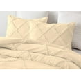 thumbnail image 3 of DNG Creations 3 Piece Diamond Ruffle Comforter 100% Egyptian Cotton, 800TC - Solid Ivory Colour - Super Soft 550 GSM All Season ( Oversized Queen - Size ), 3 of 6