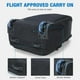 thumbnail image 4 of Rolling Backpack Ponhog para portátil de 17 pulgadas con ruedas, color negro, 4 of 7