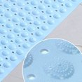 thumbnail image 5 of Alfombrilla de ducha para bañera Alfombrilla de baño con ventosa antideslizante Alfombrilla de baño de PVC para el hogar Azul cielo 35 X 70 cm/13,8 X 27,6 pulgadas, 5 of 5