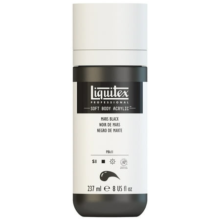 UPC: 0887452998747 | Liquitex Professional Soft Body Acrylic Color 8 oz. Bottle Mars Black