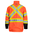 thumbnail image 5 of JORESTECH Hi-Vis Safety Rain Set, Two-Tone Parka Jacket and Pants (Orange/Black, S), 5 of 9