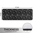 thumbnail image 5 of Kitchen Rugs Sets Of 2,Black White Halloween Candle Eye Bat Pattern Anti Fatigue Kitchen Mat Rugs Non Slip Washable,Decorative Kitchen Floor Mats for Kitchen,Sink,Laundry,17"x47"+17"x47", 5 of 5