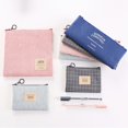 thumbnail image 1 of Unisex Pencil Bag Travel Cosmetic Makeup Bag Toiletry Case Wash Storage Organizer Red Canvas, 1 of 6