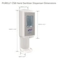 thumbnail image 2 of CS8 5.79 in. x 3.93 in. x 15.64 in. 1,200 mL Hand Sanitizer Dispenser - White (1/Carton), 2 of 7