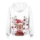 thumbnail image 4 of Sudadera con capucha y manga larga para mujer, informal, estampada, con cremallera y manga larga, con capucha y chaquetas, 4 of 4