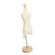 thumbnail image 5 of Maniquí Con Forma De Vestido, Mini Maniquí Femenino Ajustable Con Base De Madera, Cuerpo De Maniquí Portátil Para Costura, Ropa, Exhibición De Joyas, Fotografía, 5 of 7