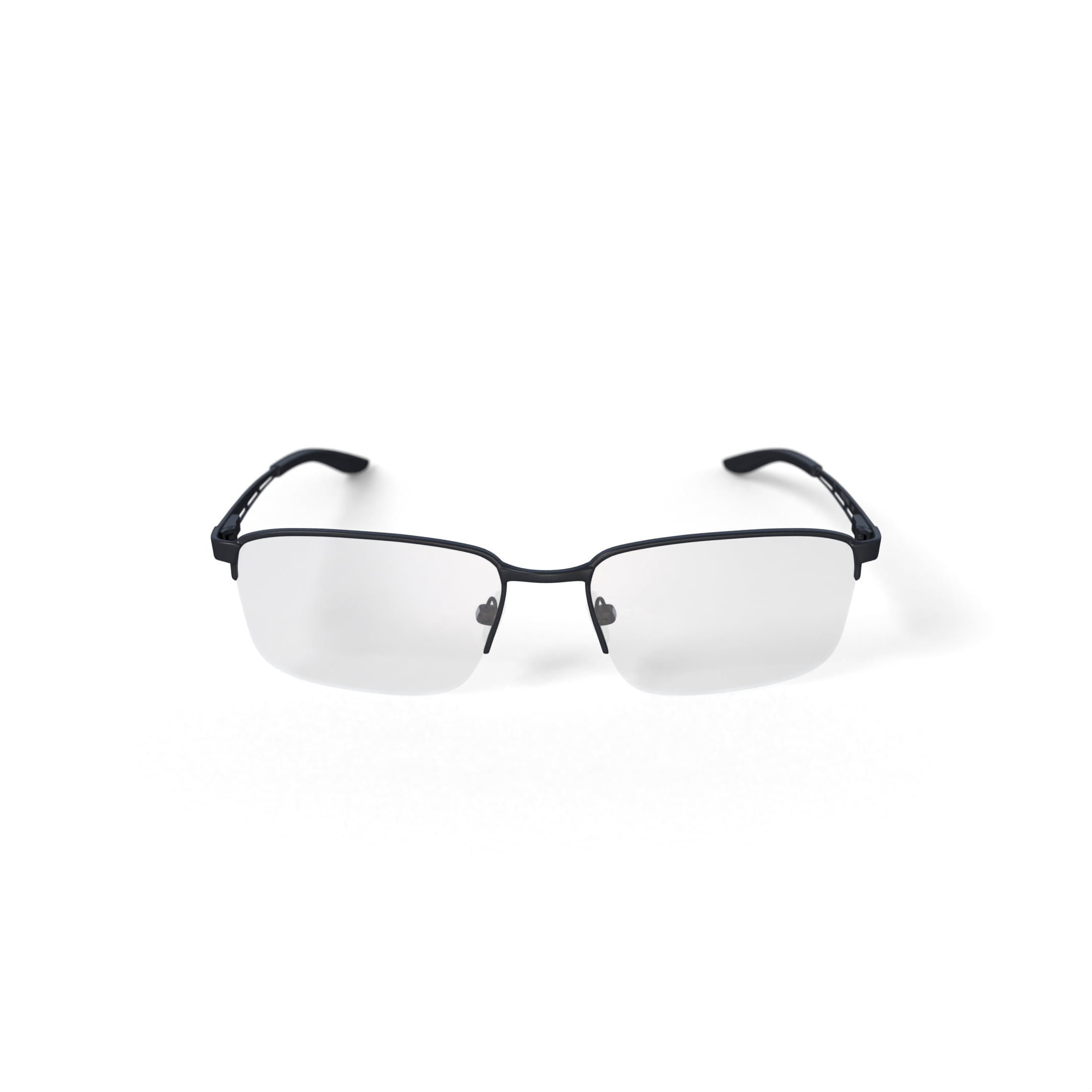Walmart Men's Greg Rectangular Prescription Eyeglasses with Case, Gunmetal