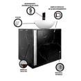 thumbnail image 4 of Gabinete De Baño HELENA Con Llave Y Ovalin Minimalista, 4 of 6