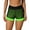 Green, variant on Attraco Women High Waist Swim Shorts Front Mesh Layer Elastic Boyleg Tankini Bikini Bottom