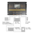 thumbnail image 2 of PWM 80A 60A Solar Charge Controller 12V 24V Auto Battery Charger Solar Panel Regulator With LCD Display PV Max 50VDC ,Excellent Performance and Stability, 2 of 5