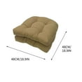 thumbnail image 6 of JeashCHAT Indoor Outdoor Chair Cushions for Patio Furniture, Set of 2, U-Shaped Seat Bottom and Back Cushion for Garden Wicker Chair Rocking Chair High Back Chair, Khaki, 6 of 6