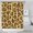 Yellow and Brown, variant on Yellow and Brown Of Leopard Print Shower Curtain 36"x72" ,Bathroom Decorative Shower Curtains Set with 12 Hooks,Modern Waterproof Washable Shower Curtain