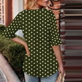 thumbnail image 4 of LADIGASU Women's Summer Printed Short Sleeve Round-Neck Blouses, 4 of 6