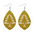 thumbnail image 2 of Pendientes para mujer, regalos para mujer, pendientes de cuero estilo navideño para niña que añaden un toque festivo, anillos de moda., 2 of 2