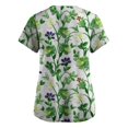 thumbnail image 2 of Print Nursing Uniforms for Women Irish Shamrock Printed V Neck Breathable Scrub Tops Short Sleeve Professionals Soft Stretch St. Patrick's Day Workwear Shirt with Pockets light green Medium, 2 of 3