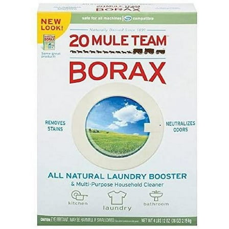 20 Mule Team Borax Natural Laundry Booster & Multi-Purpose Household Cleaner 76 oz 2.15 kg,1pk