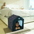 thumbnail image 2 of Pawtitas Small Dog Bed Foldable Dog House Blue Wizard, 2 of 8