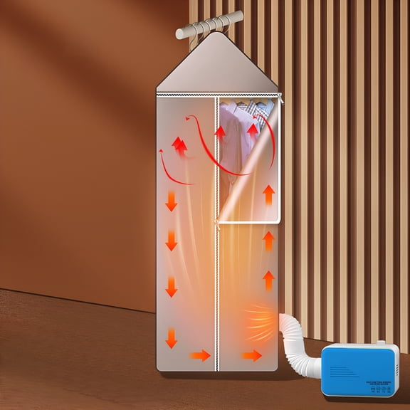 HIBIBUD Portable Clothes Dryer - 800W Mini Dryer Machine for Apartments with Foldable Shelf,120cm Drying Rack,30-120 Min Timer,110V for Indoor,Laundry Room&Travel - Blue,Pink,Gold,Green