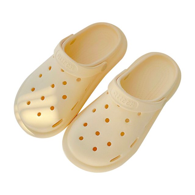 Feslishoet-Sandalias con agujeros para mujer, Zapatillas de casa ligeras de EVA para playa, exteriores, verano, antideslizantes Qiuyongming unisex