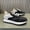 Black, variant on Men'S Forest Checkerboard Sports Shoes | Breathable Fabric Upper and Cushioned TPU Sole, Low-Top Casual Shoes with Round Toe and Arch Support, Black/White/Golden Color-Block Design