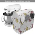 thumbnail image 2 of Ocean Stand Mixer Cover, Nautical Elements Exotic Fishes Seashells and Starfishes Underwater Life, Kitchen Appliance Organizer Bag Cover with Pockets, 5 Quarts, Pink Yellow and White, by Ambesonne, 2 of 4