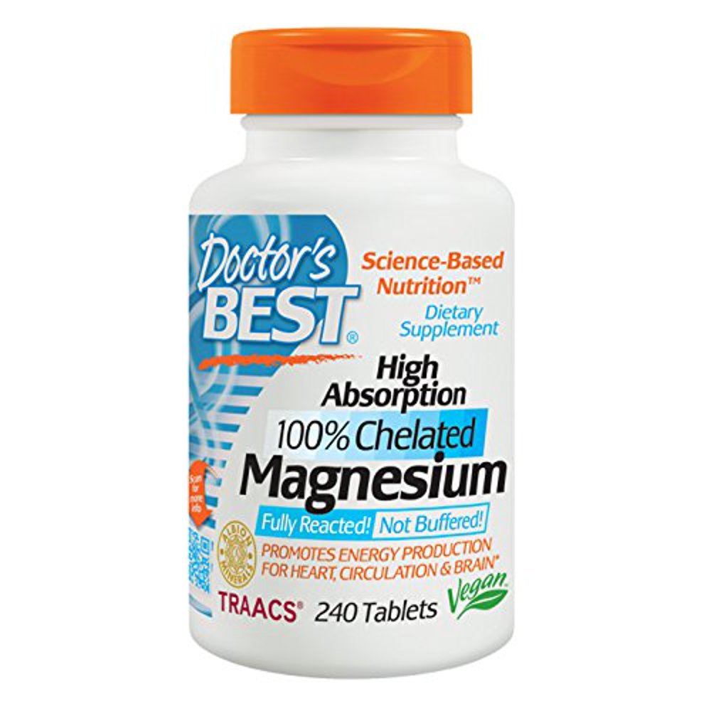 Doctor's Best High Absorption Magnesium Dietary Supplement, 200 mg per