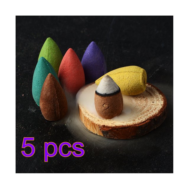 350pcs Natural Reflux Tower incense Rose Jasmine Lavender Osmanthus Sakura Cone Reflux Tower Incense Backflow Bullet