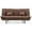 Chocolate, variant on Passion Furniture PF-G139-S Lionel 74 in. Armless Microfiber Straight Sofa in Chocolate