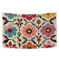 thumbnail image 6 of Yayeee Tapestry Wall Hanging for Bedroom 60" x 51" Living Room Home Wall Art Decor, Colorful Flowers, 6 of 7