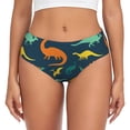 thumbnail image 1 of Fotbe Colorful Dinosaur Calzones Estampados para Mujer – Ropa Interior de Algodón, Cómoda, Suave y Elástica-XX-Large, 1 of 6
