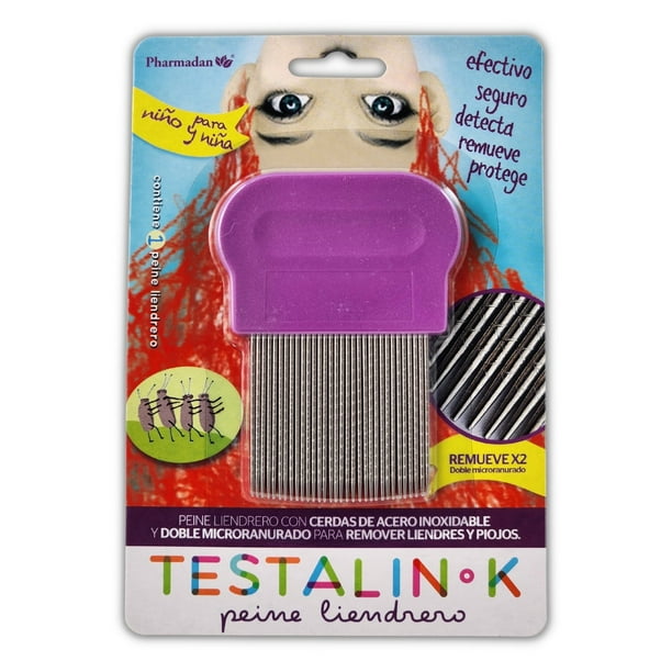Peine Liendrero Piojos Doble Micro Ranurado TESTALIN-K Lendrera TESTALIN-K PLI-02