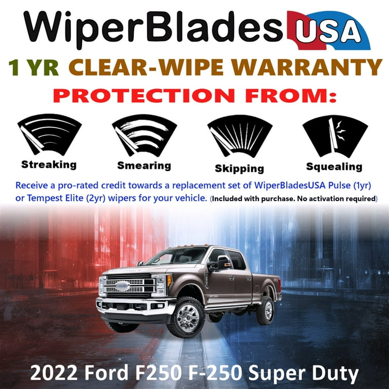 Ford F-150, F250, F350 Super Duty Wiper Blade - 22" Front Driver Or Passenger Side, OEM Motorcraft (Single Blade)
