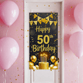 thumbnail image 6 of Glamorous Gold Glittery 50th Birthday Banner Background Backdrop Party Supplies Photography Props Happy Birthday Decors Birthday Party Celebration Decorations, 6 of 6