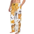 thumbnail image 6 of Yiaed Honey Bee Set Print Men's Lounge Pants, Loose PJ Bottoms, Long Pajama Pants for Men-Small, 6 of 6