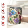 thumbnail image 5 of 12oz Coffee Tumblers Pioneer Flower Stainless Steel Vacuum Insulated Travel Tumbler Coffee Cups Mug with Lid and Straw with Cleaning Brush for Cold & Hot Drinks, 5 of 5