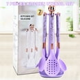 thumbnail image 6 of Kitchen Utensil Set, 7 Pieces Silicone Spatula Set for Nonstick Cookware, 446°F Heat Resistant Cooking Spatula with Rotatable Holder, Silicone Cooking Utensil Set for Home Kitchen, 6 of 7