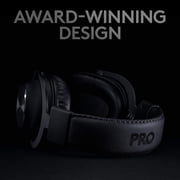 Logitech G PRO X Wireless LIGHTSPEED Gaming Headset with Blue VO!CE Mic Filter Tech, 50 mm PRO-G Drivers, and DTS Headphone:X 2.0 Surround Sound, 20+ Hour Battery Life, for PC, PS5, PS4, Switch, Black