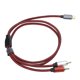 thumbnail image 5 of Cable de audio chapado en oro tipo C macho a 2 RCA macho para teléfono móvil, tableta, computadora portátil (1 m), 5 of 12