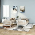 thumbnail image 4 of Harper & Bright Designs Twin over Twin/Full Bunk Bed with Twin Size Trundle, White, 4 of 8