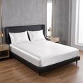 thumbnail image 2 of REGALWOVEN Fitted Sheet, Polyester Bed Sheets, Cooling and Breathable for All Seasons White 1 PC 60.2x79.9 inch, 2 of 5