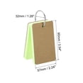 thumbnail image 2 of Unique Bargains 3.5' x 2' Blank Flash Cards with Rings Study Cards Index Cards Note Card Pre Hole Punched, Green 300 Pack, 2 of 5