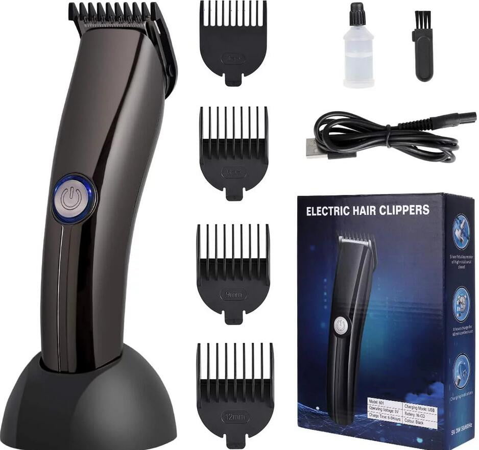 Electric Cordless Hair Clippers - All-in-One Adjustable Guide Combs At Home  Haircut Machine Hair Cutting Tools Waterproof Hair Trimmer Grooming Kit for  Men,USB Rechargeable，Christmas Gift 