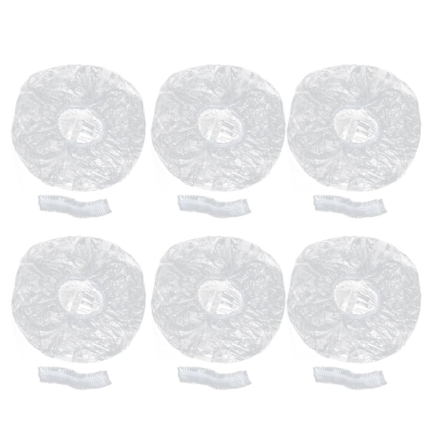 EeaseMX 400 gorros de baño desechables de polietileno, impermeables, elásticos, para ducha.