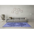 thumbnail image 3 of Ahgly Company Machine Washable Indoor Rectangle Persian Blue Traditional Area Rugs, 4' x 6', 3 of 4