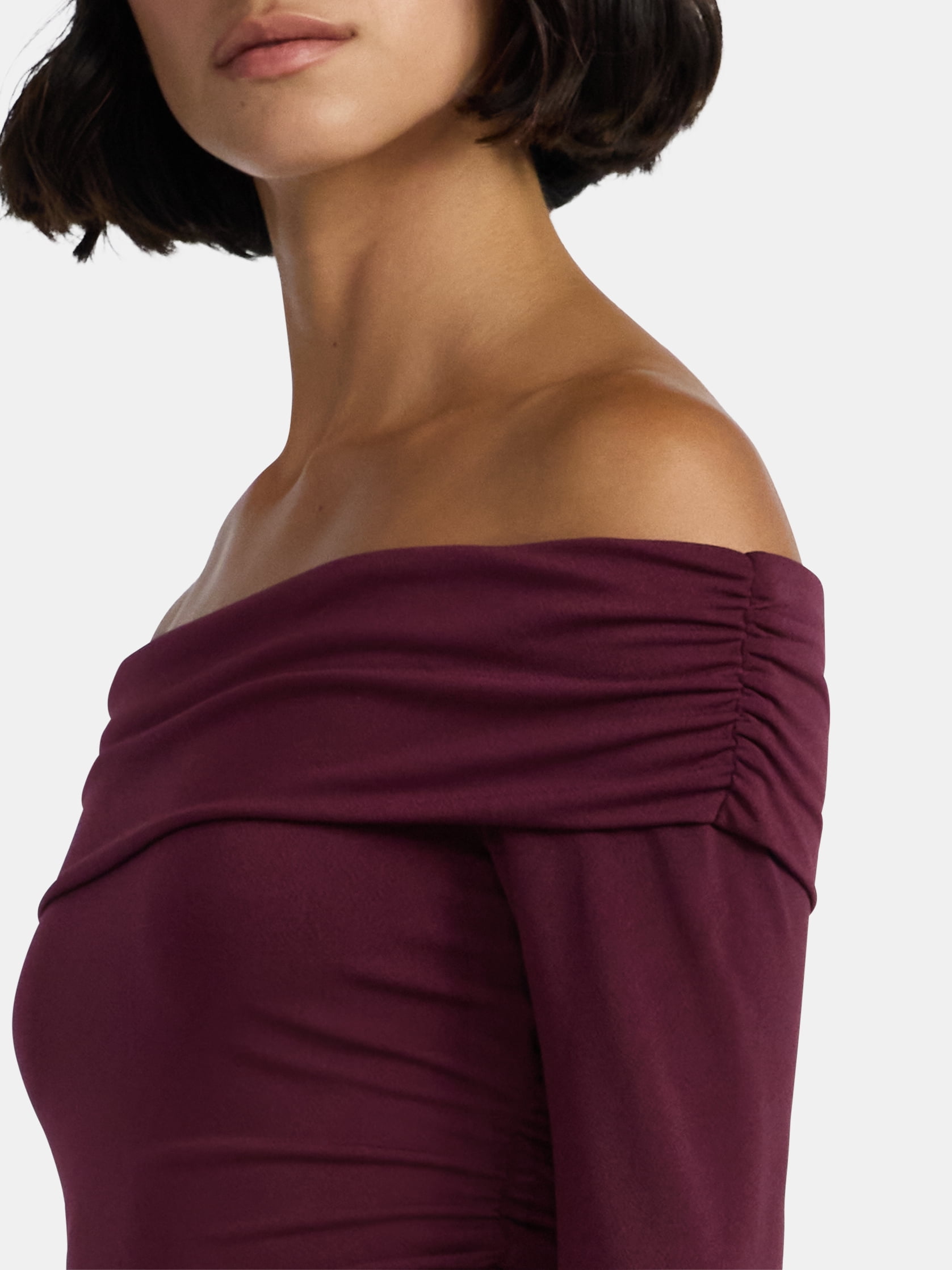 Madden NYC Women’s Drop Waist Dress with Long Sleeves, Sizes XXS-XXL